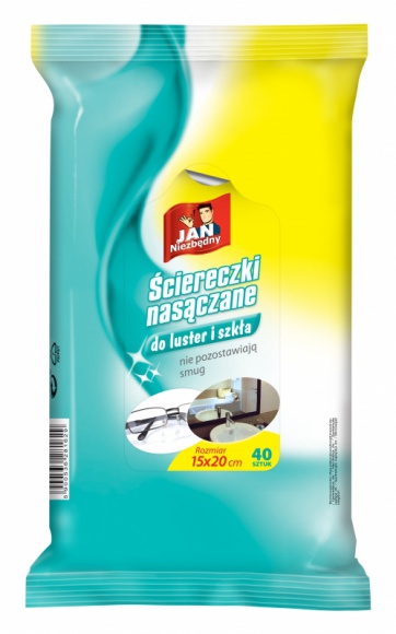 Bez smug Dom, LIFESTYLE - Marka Jan Niezbędny wprowadziła na rynek nowy produkt - ściereczki nasączane do luster i szkła. Zawierają formułę, która doskonale usuwa brud, nie pozostawiając żadnych smug ani włókien. Idealnie nadają się do czyszczenia luster oraz szyb w drzwiach, szafkach czy samochodzie.