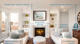 Nadmorska elegancja – sekret stylu hampton Dom, LIFESTYLE - Urok klasycznych aranżacji, niczym z ekranizacji „Wielkiego Gatsby’ego” i powieści Nicholasa Sparksa, zagościć może również we wnętrzu mieszkania położonego w centrum miasta. W jaki sposób przeobrazić mieszkanie w nadmorski azyl?