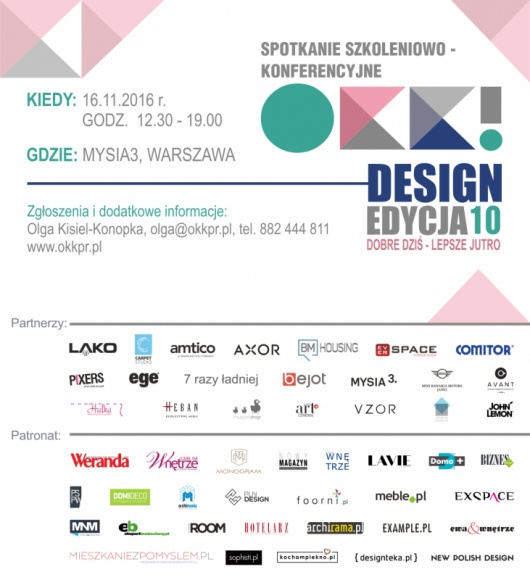 Spotkanie z Robertem Majkutem podczas szczególnego wydarzenia 10. edycji OKK! Dom, LIFESTYLE - Robert Majkut na przykładzie swojego projektu przeprowadzi wykład na OKK! design.