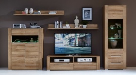 Nowe spojrzenie na styl modern – kolekcja Dinaro II Dom, LIFESTYLE - Solidna i minimalistyczna kolekcja Dinaro II od Black Red White znajdzie uznanie wielbicieli stylu nowoczesnego. Współczesny styl został zaakcentowany przez oryginalne, zlicowane z powierzchnią frontów uchwyty, a spokojnego charakteru dodaje im wybarwienie dąb riviera.