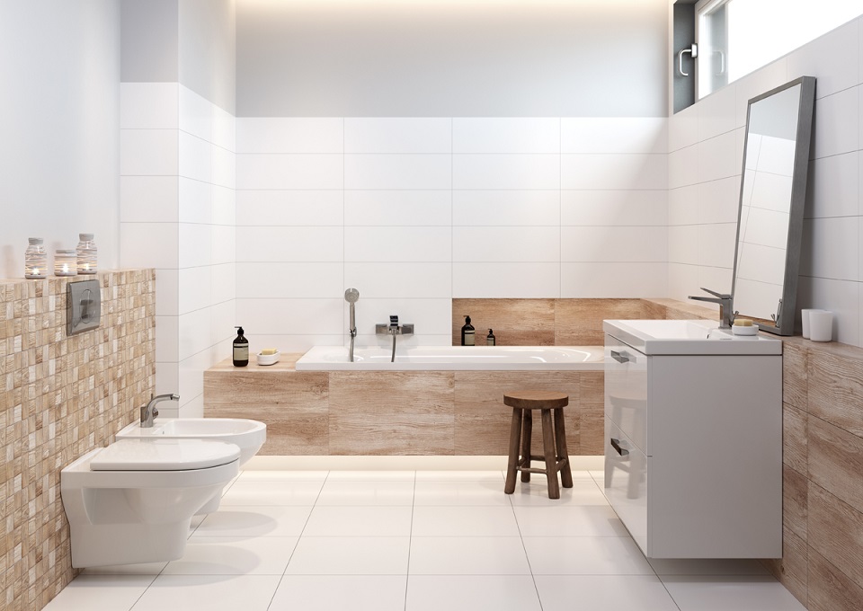 Wabi-sabi ” łazienka w duchu Kraju Kwitnącej Wiśni