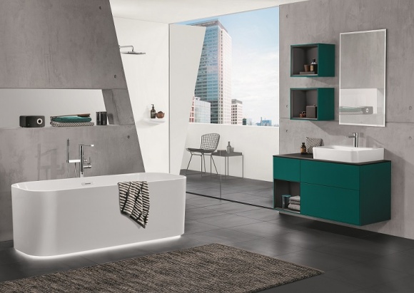 Morska zieleń w łazienkach od Villeroy & Boch: banał staje się awangardą Dom, LIFESTYLE - Gdyby chcieć sparafrazować znaną świąteczną piosenkę Czerwonych Gitar, to w kontekście łazienek zaczynałaby się ona mniej więcej tak: jest taki kolor, taki piękny, łazienkowy… I nie, wcale nie chodzi o biel...