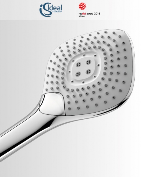 Ideal Standard z tytułem Red Dot 2018 Dom, LIFESTYLE - Tytuł Red Do 2018 otrzymała nowa słuchawka prysznicowa EVO JET DIAMOND.