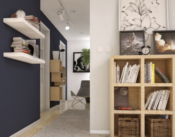 Zapraszamy w słoneczne progi, czyli jak zaaranżować nowoczesny przedpokój Dom, LIFESTYLE - Eleganckie lamperie w szarościach, czy zgaszonym różu? Słoneczny odcień żółci, jako energetyczny akcent kolorystyczny na ścianie lub drzwiach?