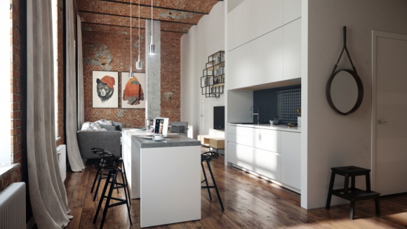 Kuchnia w lofcie. Jak ją urządzić? Dom, LIFESTYLE - W bardzo stylowym wnętrzu loftu warto zadbać o to, żeby kuchnia pasowała do industrialnego charakteru całego mieszkania. Unikajmy nadmiernego dzielenia frontów, dobierzmy odpowiednie uchwyty i oświetlenie, zaszalejmy z lodówką, a przede wszystkim pamiętajmy o funkcjonalności.