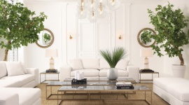 Biel w wersji glamour z Clue Studio Dom, LIFESTYLE - Trendy to mają do siebie, że muszą się zmieniać. Obecnie najmodniejsze wnętrza pełne są kolorów o zdecydowanych odcieniach i materiałów dających poczucie przepychu. Dla wielu osób nowy styl może być zachętą do zmian w domu. Większość jednak wybiera bezpieczną klasykę.