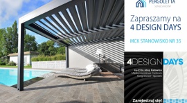 Pergoletta Sun & Shadow na katowickich 4 Design Days Dom, LIFESTYLE - W trakcie organizowanych w Katowicach 4 Design Days odwiedzający będą mogli zapoznać się m.in. z produktami oferowanymi przez polską markę Pergoletta Sun & Shadow.