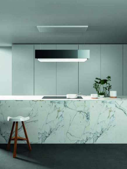 Falmec - wyrafinowany design nowego okapu Levante Dom, LIFESTYLE - Circle.Tech nowa technologia zapewniająca najlepsze pochłanianie.