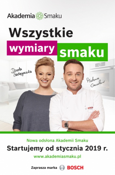 Akademia Smaku urządza się na nowo Dom, LIFESTYLE - Akademia Smaku z kuchni wychodzi wprost „na salony”. Kulinarny portal marki Bosch prowadzony do tej pory pod okiem Mateusza Gesslera, przechodzi metamorfozę i urządza się na nowo.