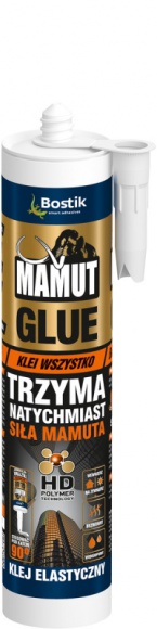 Klej Mamut Glue z mocą Bostik Dom, LIFESTYLE - Innowacyjny i niezwykle wytrzymały klej montażowy Mamut Glue już od wielu sezonów zdobywa zaufanie użytkowników. Od niedawna dostępny jest on w nowym opakowaniu, którego etykietę zdobi charakterystyczne logo z zielonym gekonem. Zmienia się jedynie marka i warstwa wizualna.