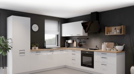 Modna kuchnia inspirowana czernią Dom, LIFESTYLE - Meble kuchenne w czarnym kolorze wyglądają szykownie, mogą jednak wydawać się zbyt odważnym rozwiązaniem aranżacyjnym. Nie musimy bać się czerni - wystarczy postawić na wyraziste i efektowne akcenty. Bardziej bezpieczne będą uchwyty, sprzęt AGD lub blat w czarnym kolorze.