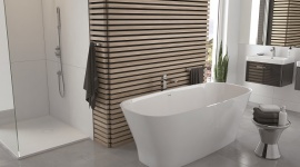 Nowość od SANPLAST SA: Wanna NATUR MINERAL: ozdoba Twojej łazienki Dom, LIFESTYLE - Wanny i brodziki z odlewu mineralnego stają się coraz popularniejsze, a decydują o tym przede wszystkim właściwości i możliwości aranżacyjne tego materiału. Upraszczając, odlew mineralny to tak naprawdę ulepszony technologicznie naturalny kamień.