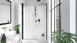 Nowości od Radaway Dom, LIFESTYLE - Nowa seria produktów NES, nowe modele czarnych kabin i parawanów nawannowych z linii Hypnotic, poszerzona seria IDEA o półokrągły model IDEA PDD oraz dwa nowe modele brodzików w wariancie „Na miarę”.