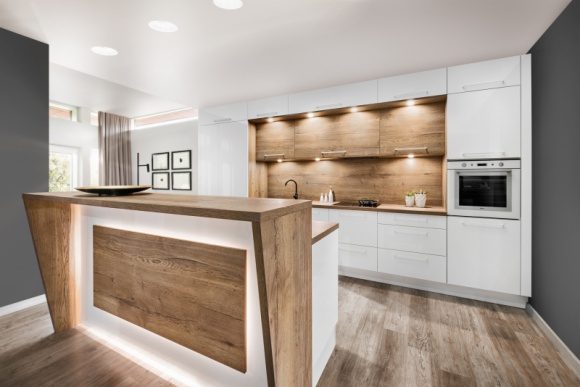 Gwiazdy pierwszego planu Dom, LIFESTYLE - Siła wyspy i półwyspu kuchennego kryje się w mocno wyeksponowanej pozycji, która z kolei nakłada obowiązek nienagannej prezentacji i ozdobnego charakteru. Mebel z pogranicza stref o odmiennym charakterze w estetyczny sposób musi połączyć dwa różne oblicza.