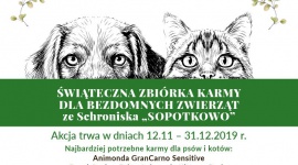 Świąteczna zbiórka karmy w Galerii Zaspa Zwierzęta, LIFESTYLE - Zima zbliża się wielkimi krokami. To szczególnie trudny okres dla zwierząt przebywających w schroniskach. Jednak każdy z nas może im pomóc. Wystarczy wziąć udział w Świątecznej Zbiórce Karmy, która odbędzie się w Galerii Zaspa.