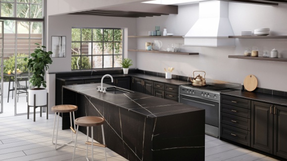 Nowe wzory konglomeratów kwarcowych Eternal Silestone Dom, LIFESTYLE - Kolekcję konglomeratów kwarcowych Silestone Eternal powiększono właśnie się o dwa nowe wzory. Eternal Noir i Silken Pearl zostały stworzone w odpowiedzi na rosnące zainteresowanie teksturami przypominającymi marmur.