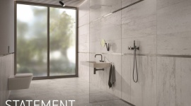 Dekoracyjne ściany w nowoczesnej łazience Dom, LIFESTYLE - Aranżację nowoczesnej łazienki poznać można po praktycznym i unikalnym stylu. O dekoracyjności jej ścian świadczyć będą niuanse i detale, które zaobserwować można w designie płytek Statement marki Engers.