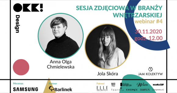Sesja zdjęciowa w branży wnętrzarskiej – webinarium OKK!design z JAM KOLEKTYW