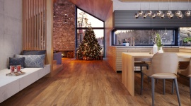 Przytulny dom na Święta z Opoczno Dom, LIFESTYLE - Jak stworzyć przytulny dom nie tylko na Święta? Postaw na płytki inspirowane drewnem z serii Wood Concept od Opoczno.
