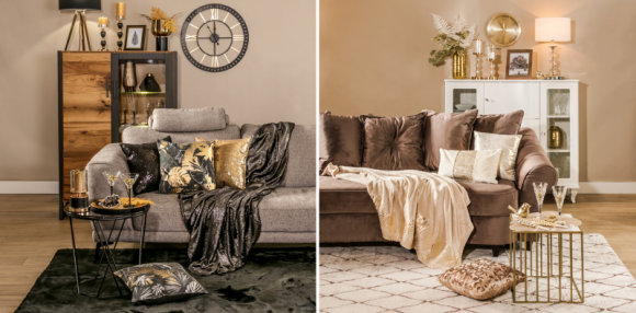 Must have: modne akcesoria, dekoracje i tekstylia w sylwestrowej odsłonie Dom, LIFESTYLE - Sylwester w tym roku wcale nie musi być nudny – w domowych warunkach równie miło można powitać Nowy Rok i poczuć się wyjątkowo, jak na najlepszym balu.