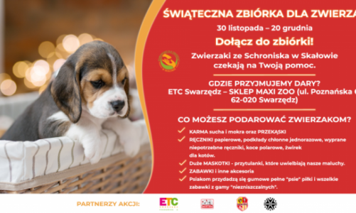 Świąteczna zbiórka karmy w ETC Swarzędz