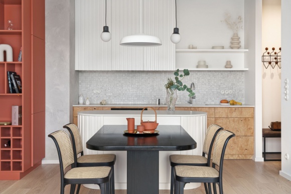 Mieszkanie w Gdańsku od Inbalance Dom, LIFESTYLE - Inwestycja Granaria jest zlokalizowana w samym sercu Gdańska, na Wyspie Spichrzów, tuż nad rzeką Motławą. Zaprojektowane przez Studio Inbalance mieszkanie znajduje się na ostatnim piętrze apartamentowca, z którego rozciąga się iście spektakularny widok na centrum miasta.